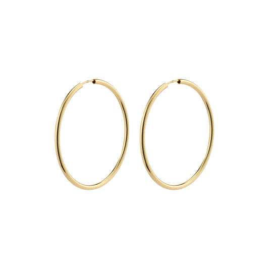 APRIL Medium-Size Hoop Earrings Gold-Plated