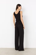 Knitted Scoop Neck Vest Top - Oatmeal or Black