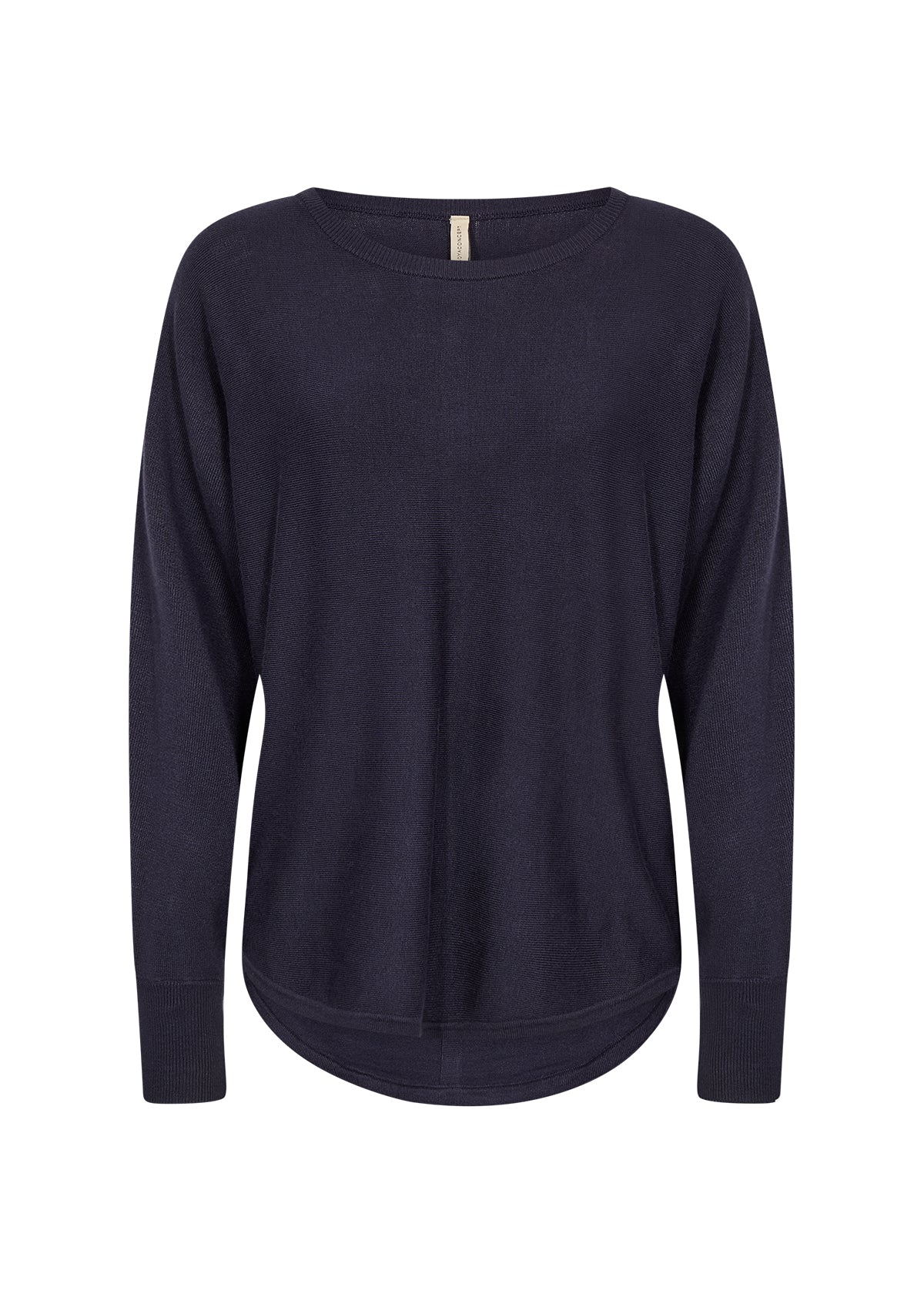 Long Sleeve Pullover With Button Detail On Back - Various Colours