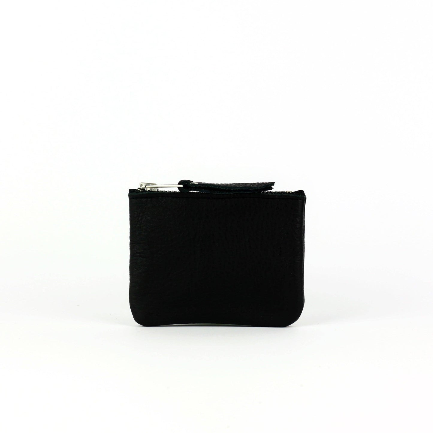 Black Leather Coin Purse