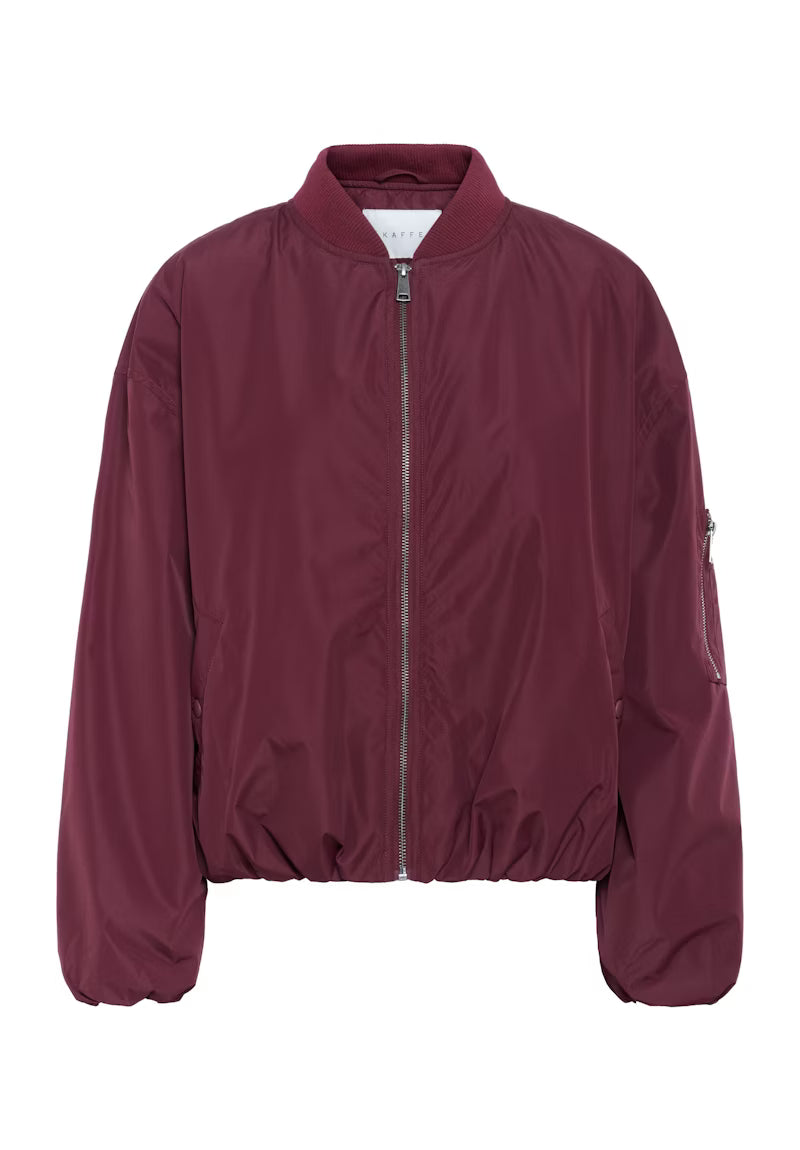Wine Bomber Jacket