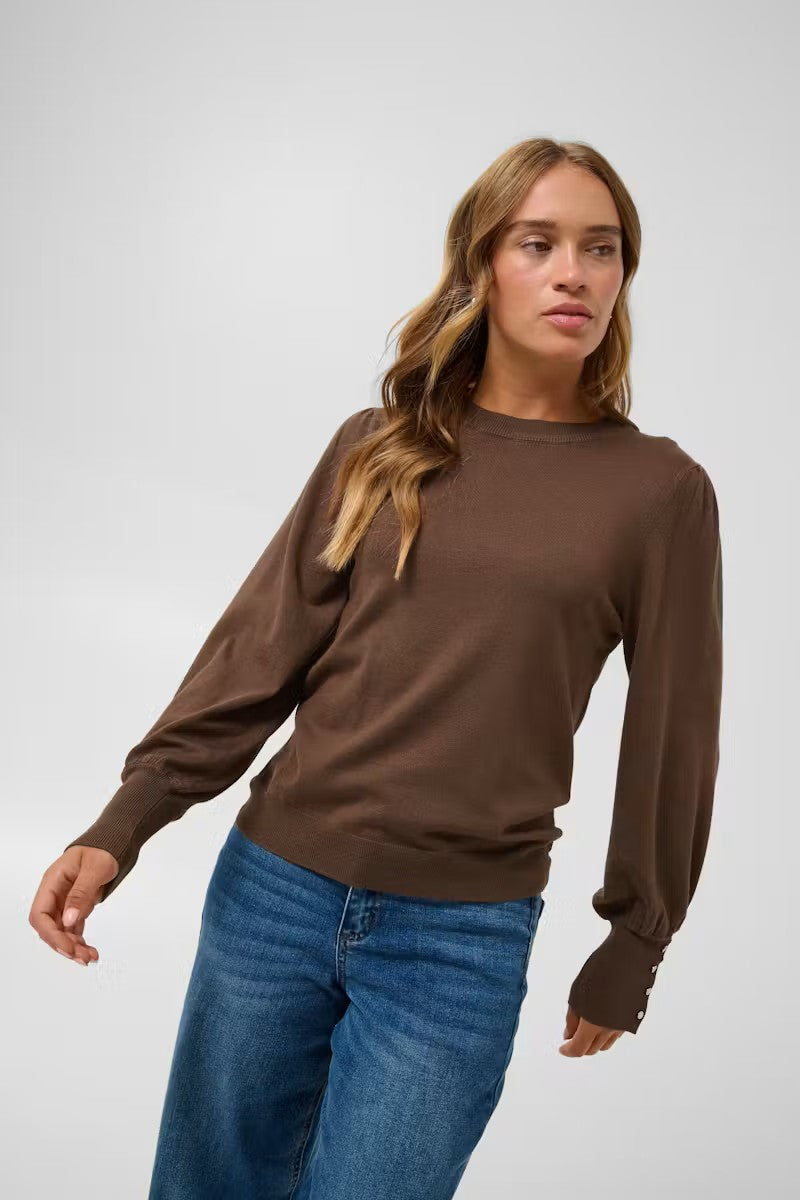 Long Sleeve Jumper - Wine, Baby Blue, Brown or Chocolate Brown