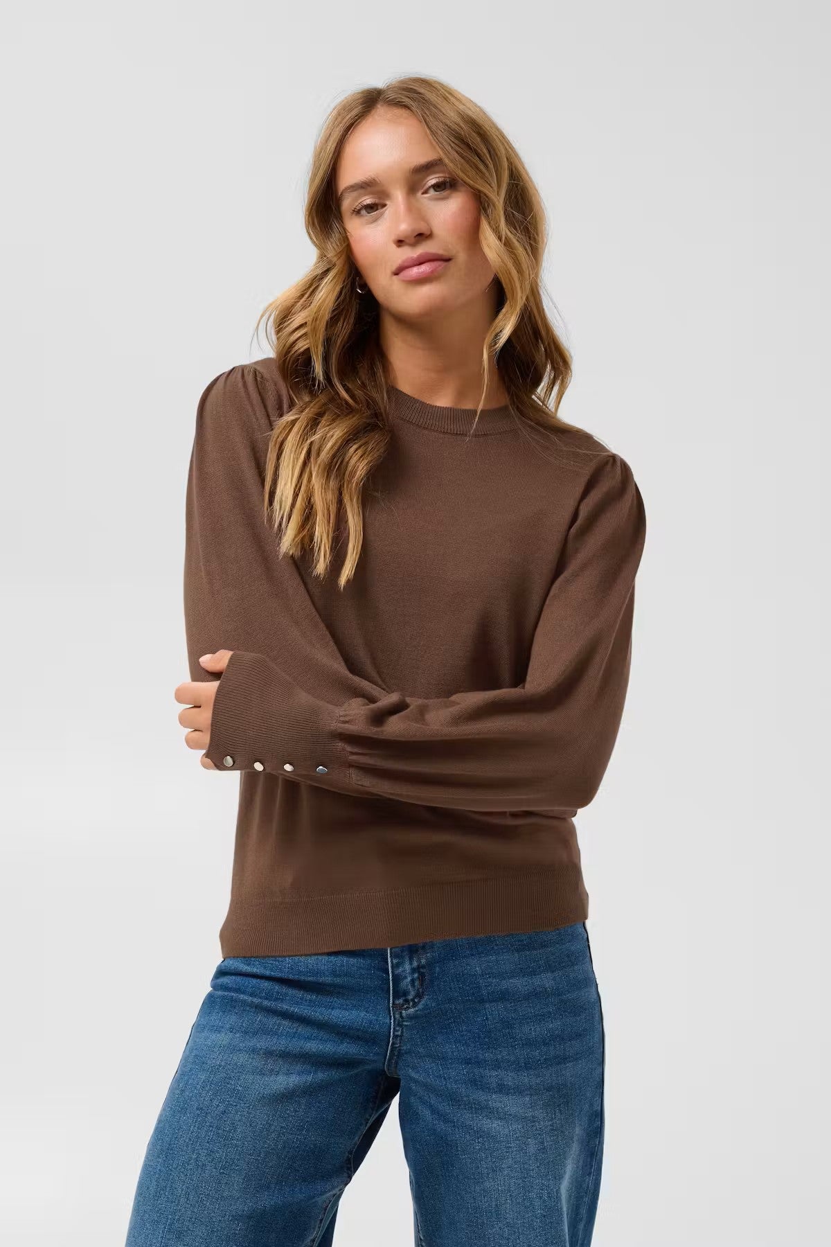 Long Sleeve Jumper - Wine, Baby Blue, Brown or Chocolate Brown