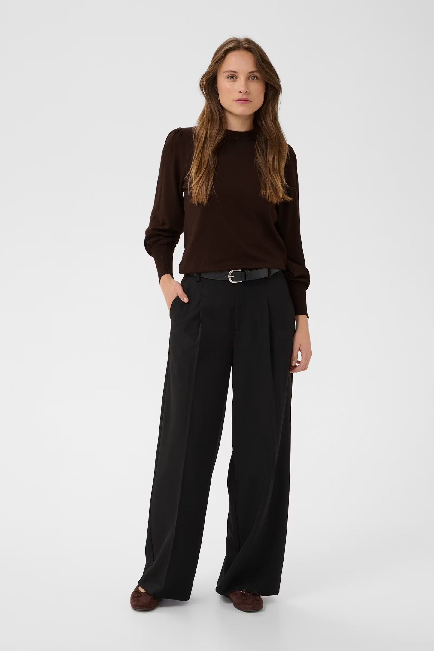 Long Sleeve Jumper - Baby Blue or Chocolate Brown