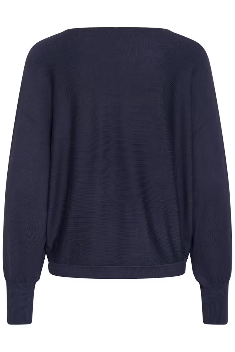 Fine Knit Batwing Jumper - Red, Beige or Blue