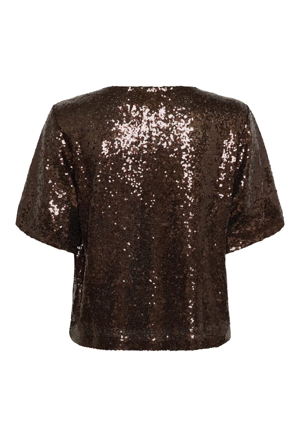 KAmiranda  Sequin Blouse - Black Coffee