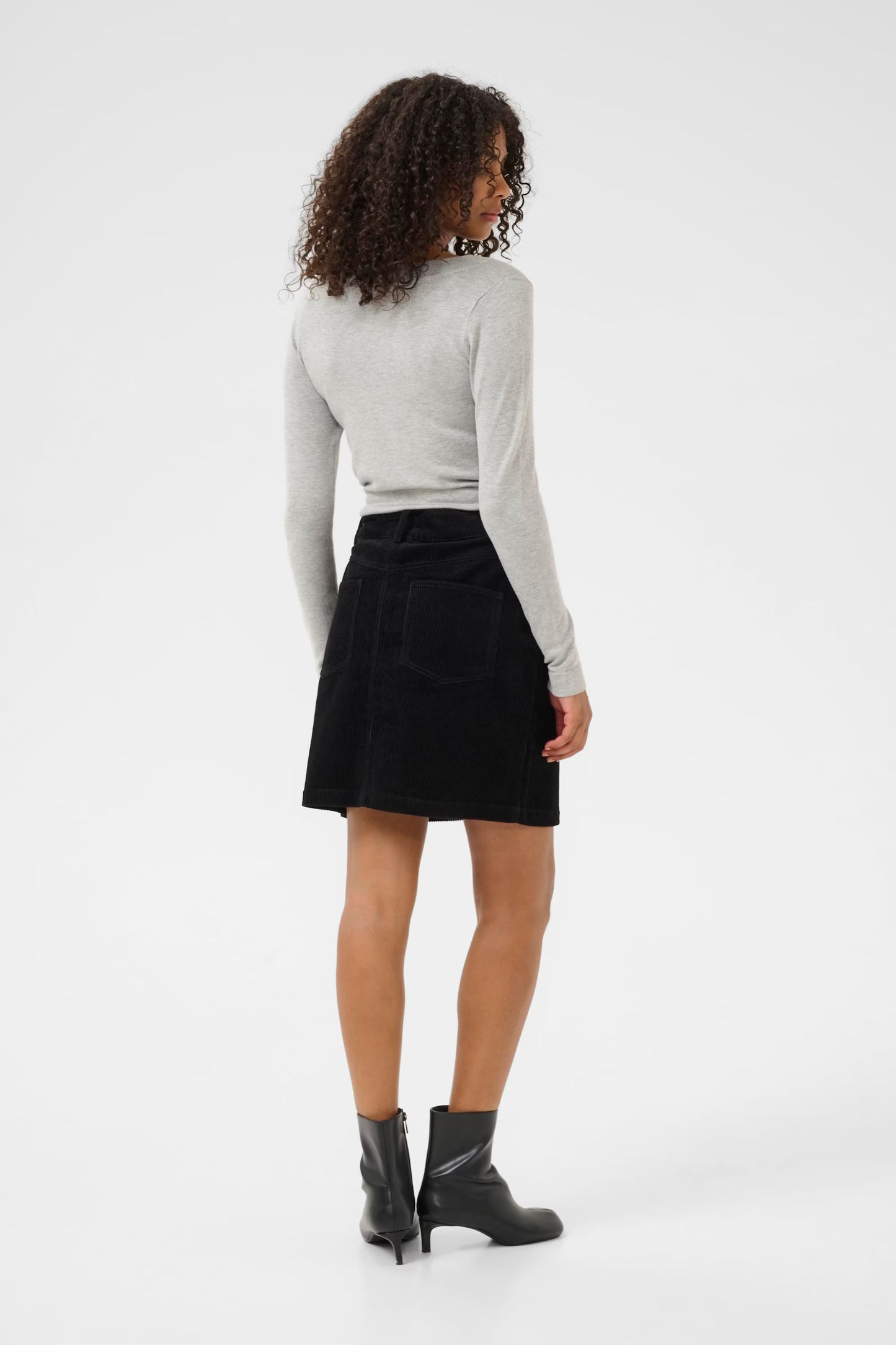 Boat Neck Long Sleeve Jumper Light Grey