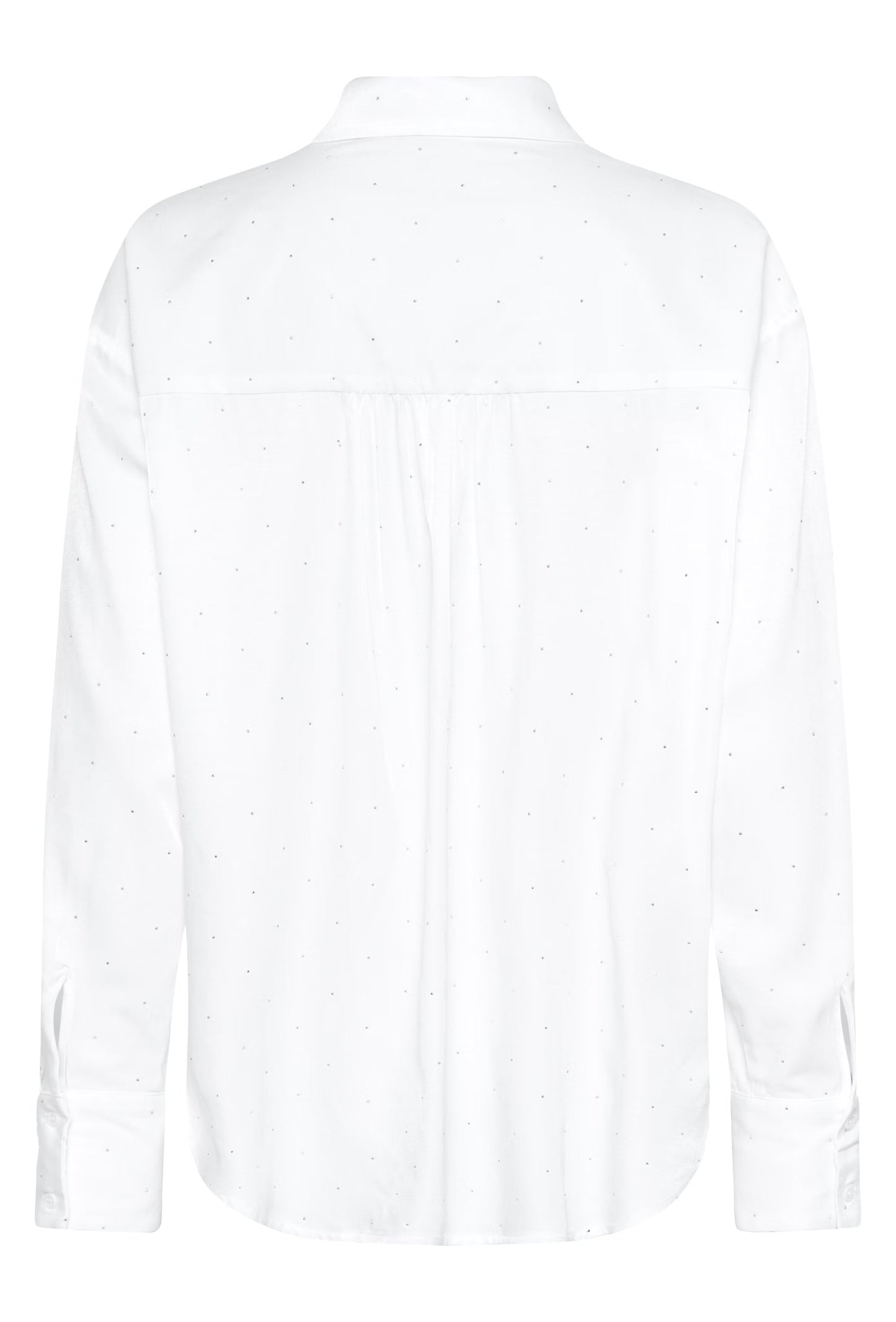 White Shirt With Diamanté detail