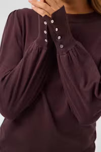 Long Sleeve Jumper - Wine, Baby Blue, Brown or Chocolate Brown