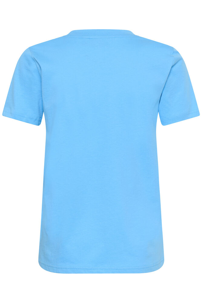 Short Sleeve T-Shirt - Blue, Cerise & Ivory
