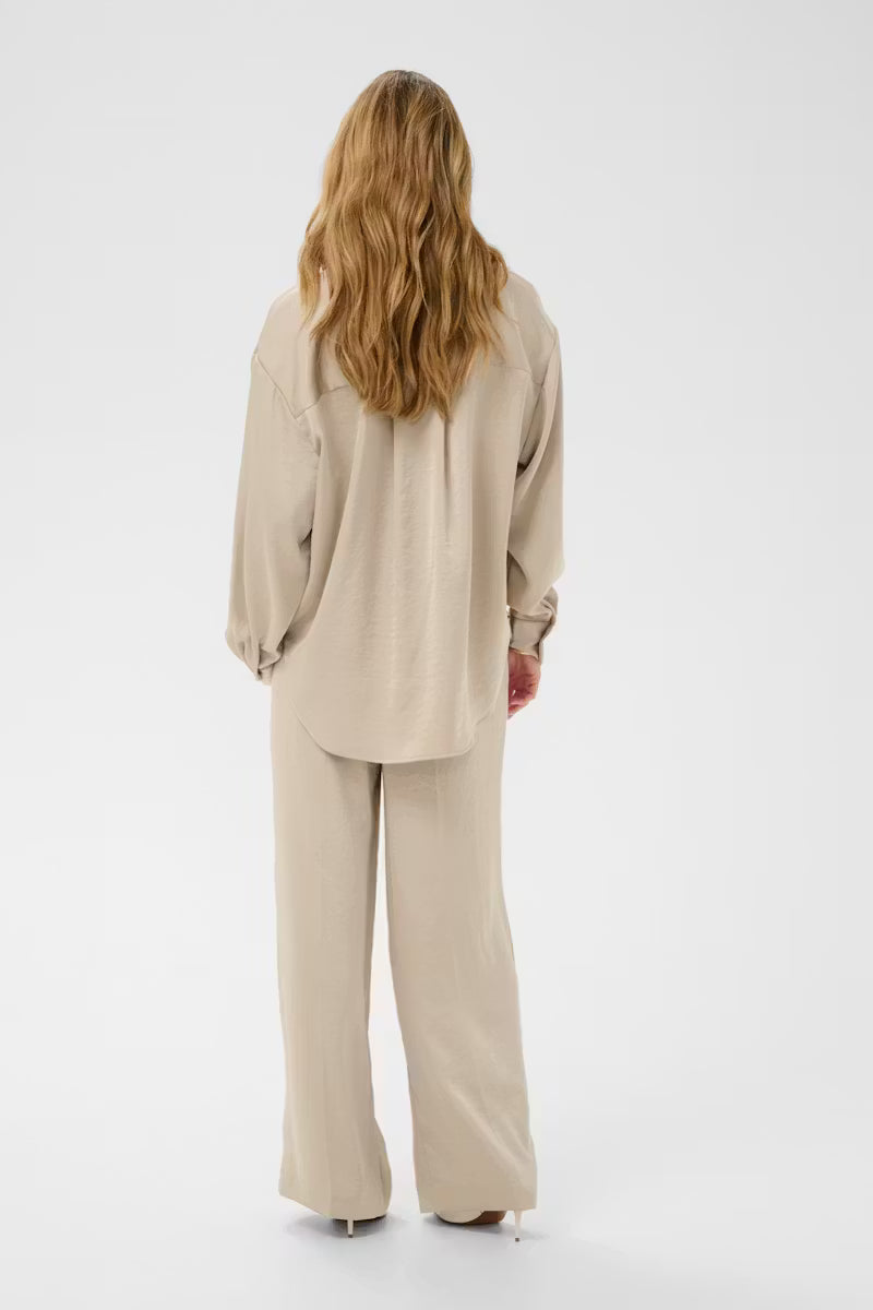 Champagne Satin Shirt