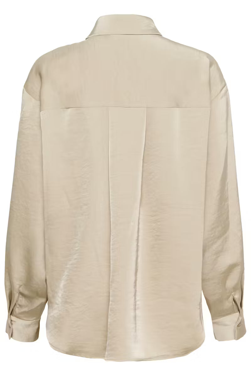 Champagne Satin Shirt