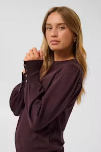 Long Sleeve Jumper - Wine, Baby Blue, Brown or Chocolate Brown