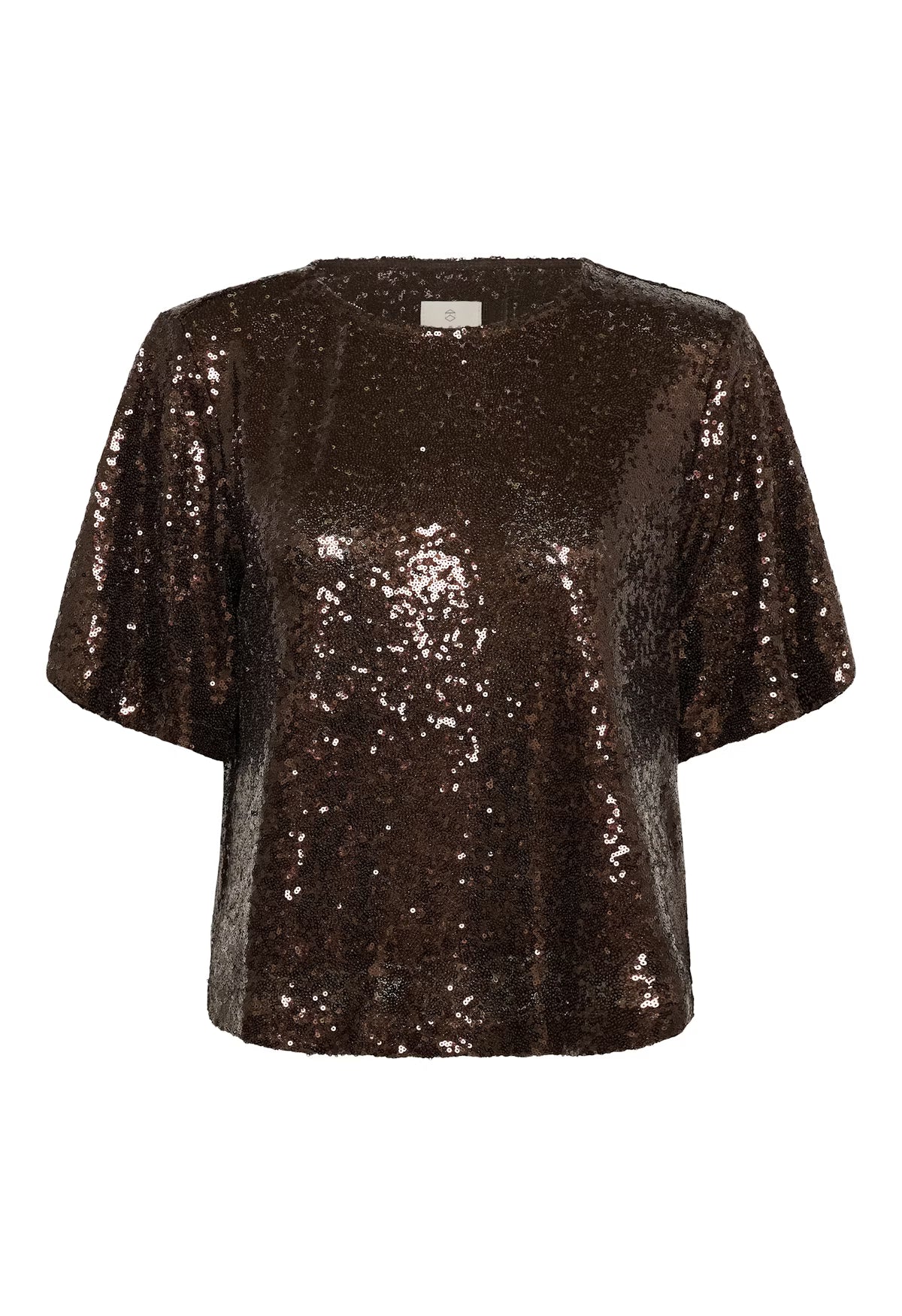 KAmiranda  Sequin Blouse - Black Coffee