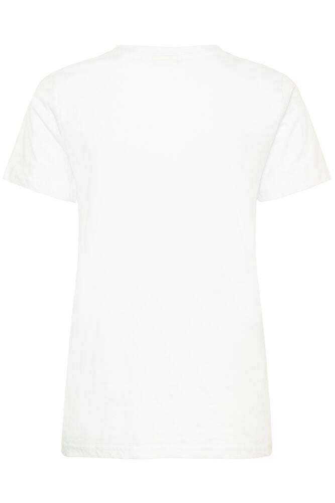 Short Sleeve T-Shirt - Blue, Cerise & Ivory
