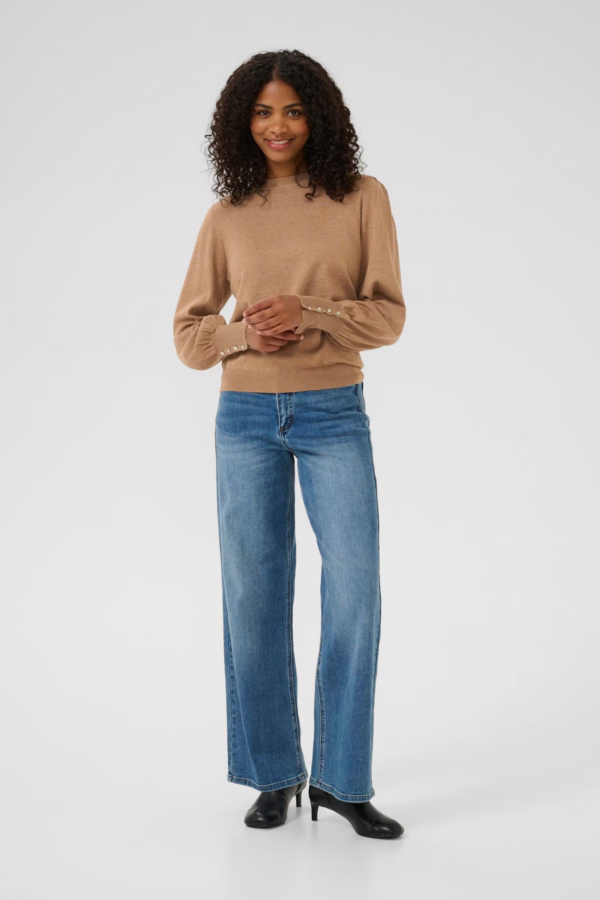 Camel Long Sleeve Jumper