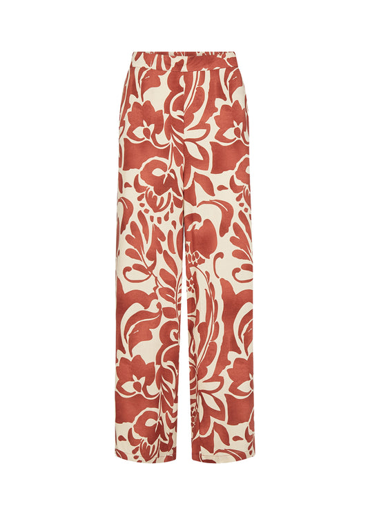 Wide Leg Trouser - Rust