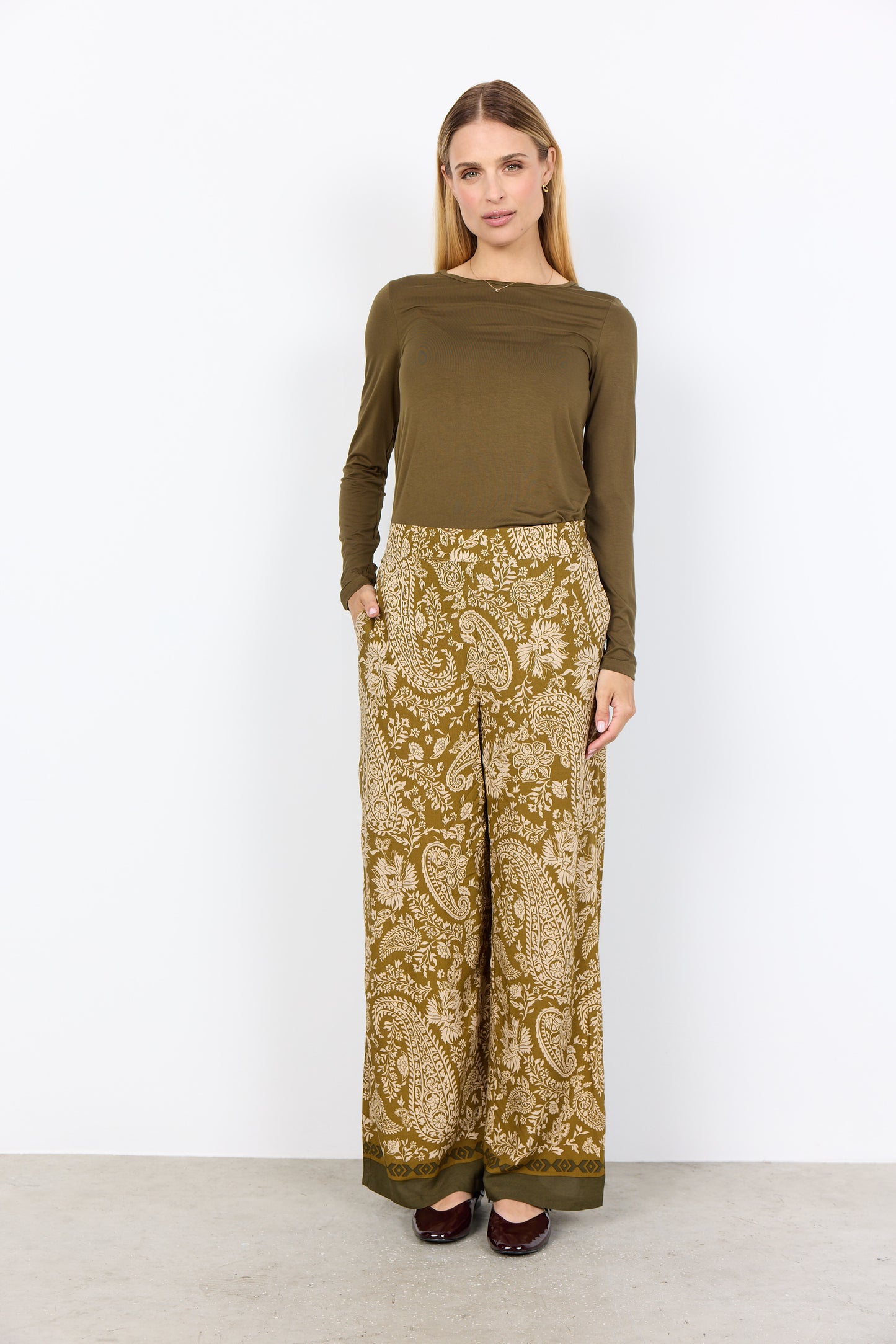 Paisley Patterned Trousers