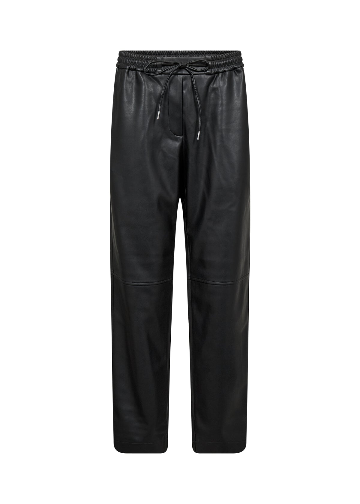 Black Faux Leather Trousers