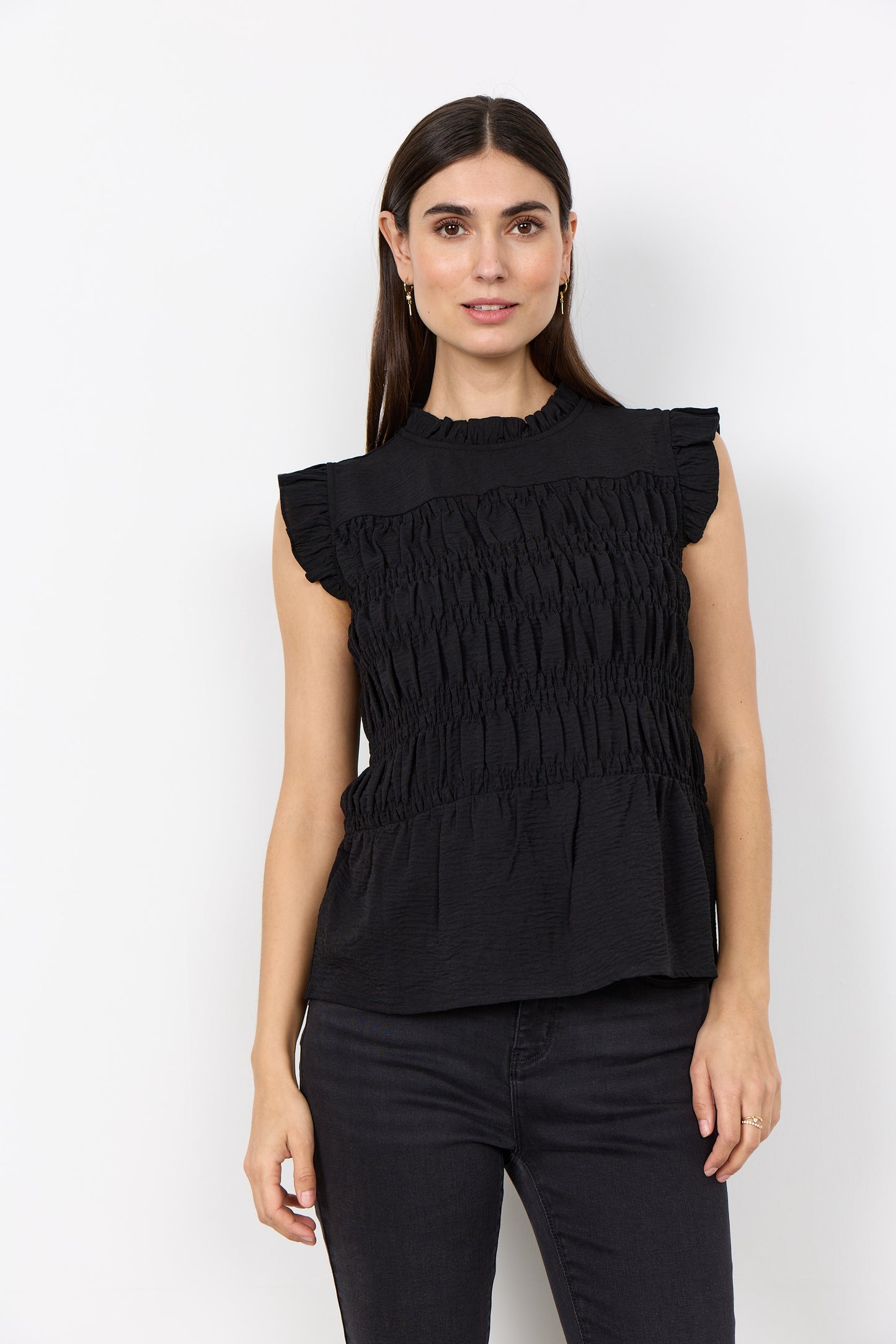 Sleeveless Black Top