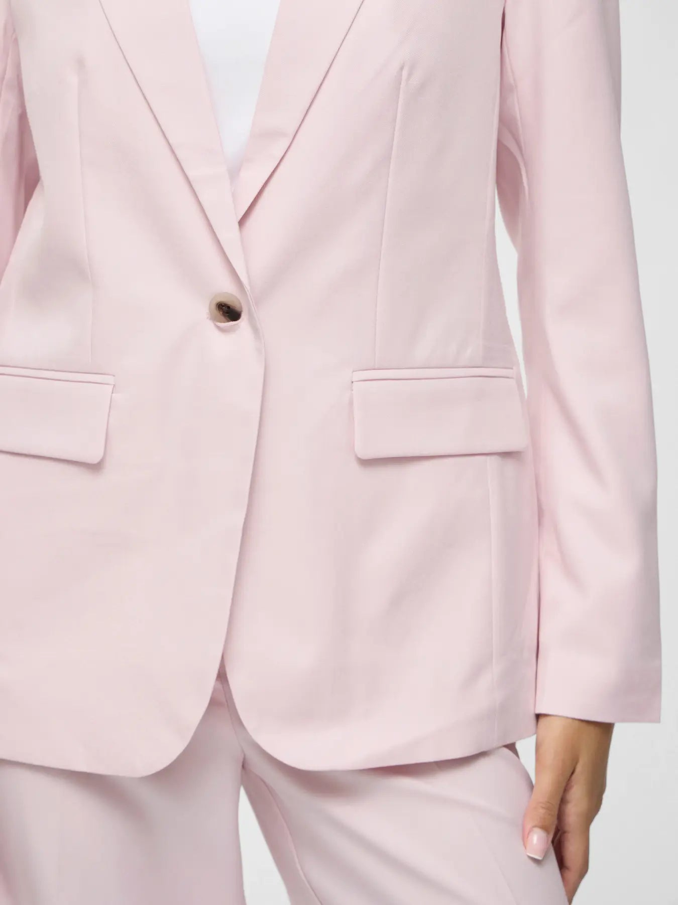 Powder Pink Tailored Blazer