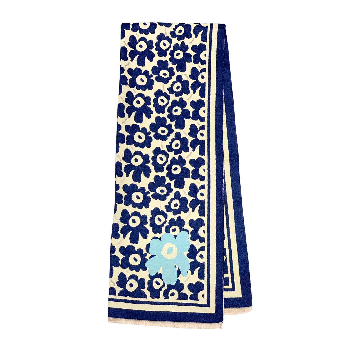 Flower Eye Print Cashmere Blend Scarf - Various Colours