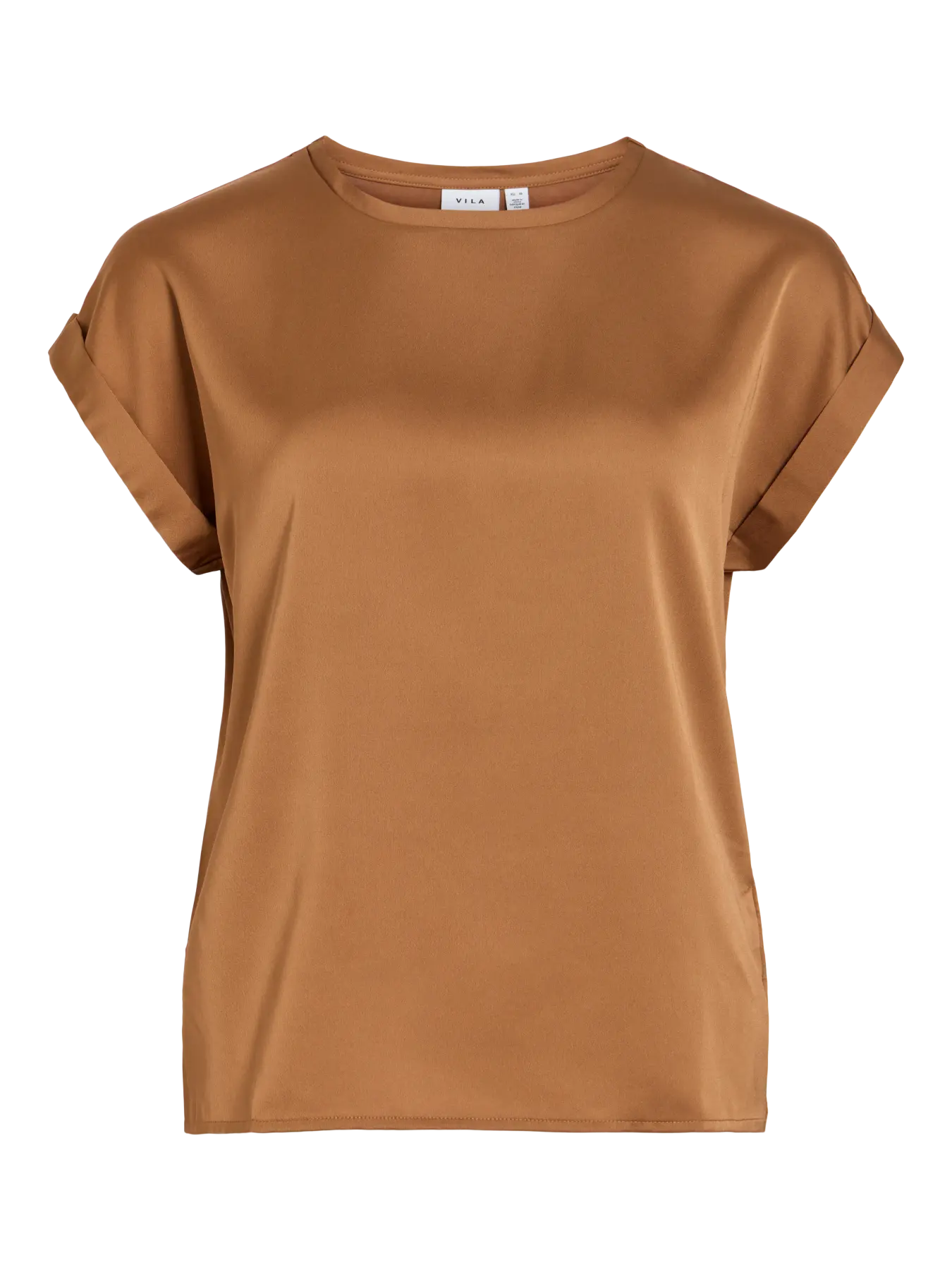 Satin Short Sleeve Top - Various Colours