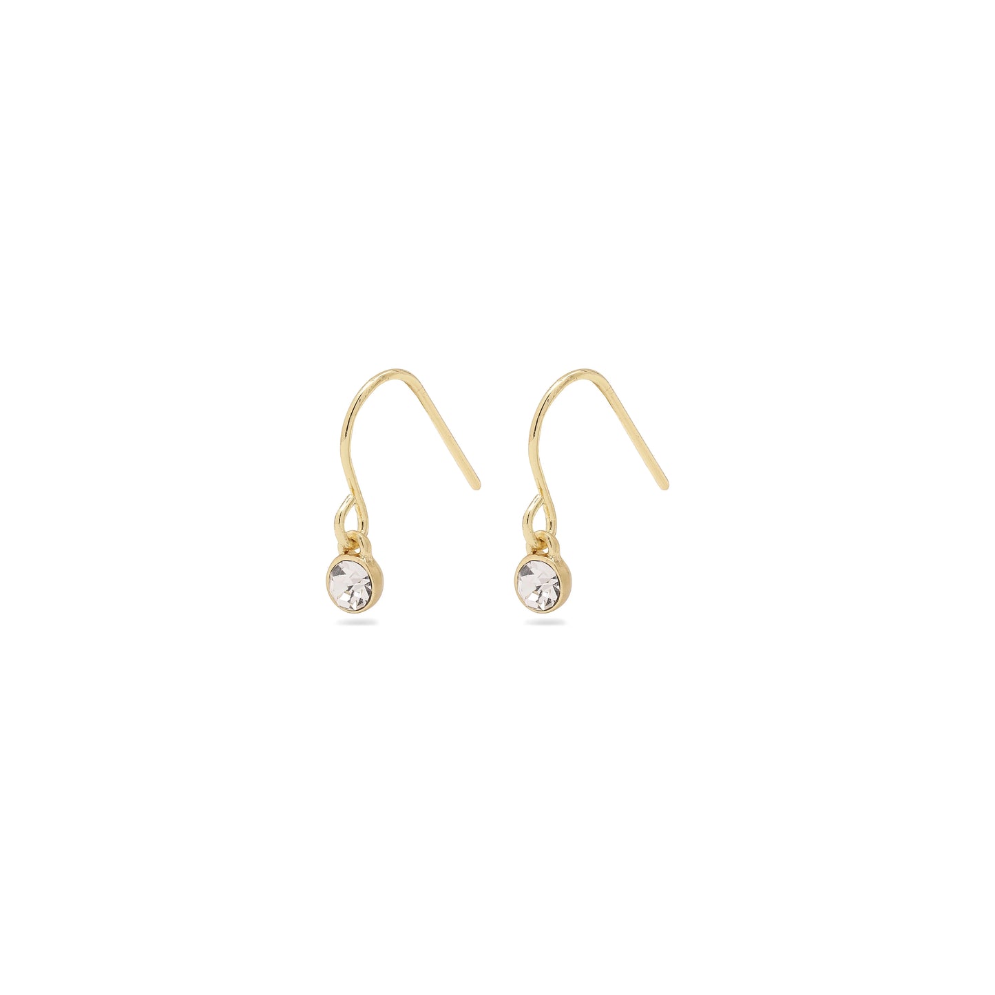 Crystal Earrings Gold-Plated