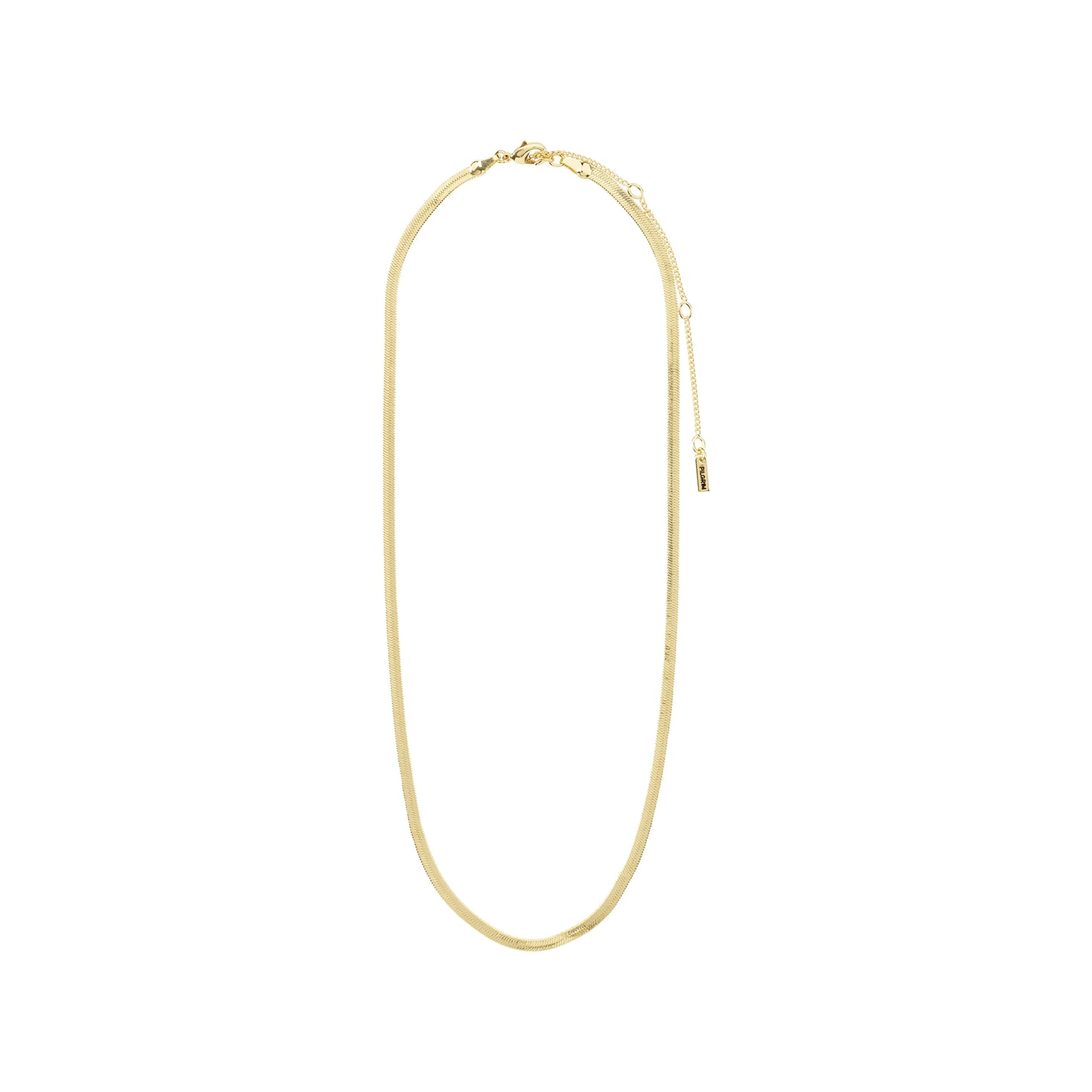 JOANNA Flat Snake Chain Necklace Gold-Plated