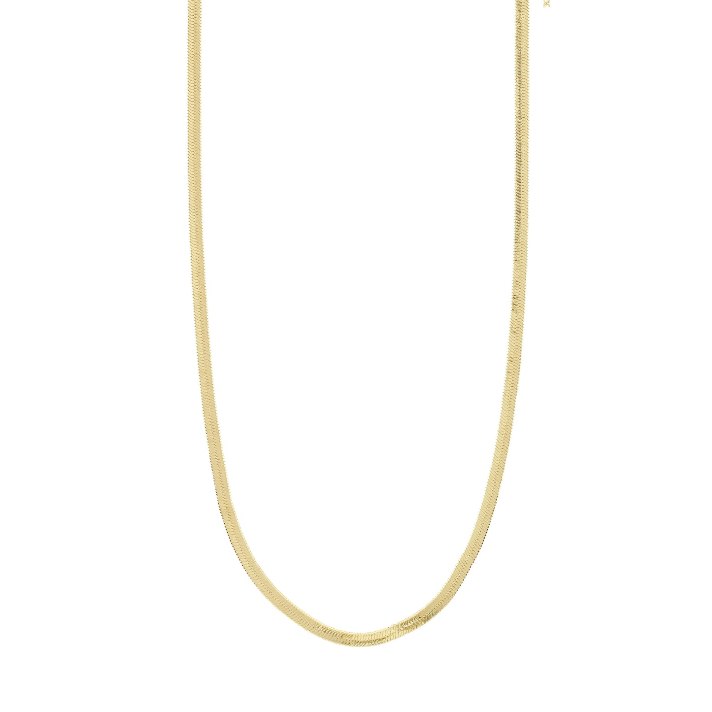 JOANNA Flat Snake Chain Necklace Gold-Plated