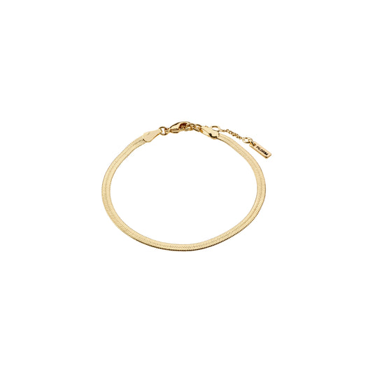 JOANNA Flat Snake Chain Bracelet Gold-Plated