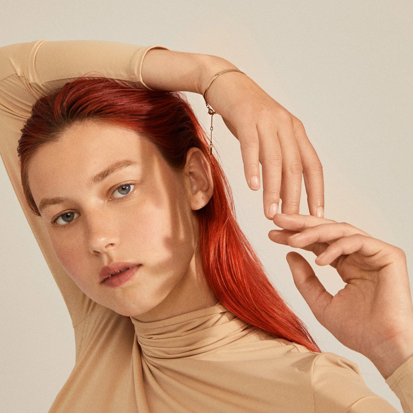 JOANNA Flat Snake Chain Bracelet Gold-Plated