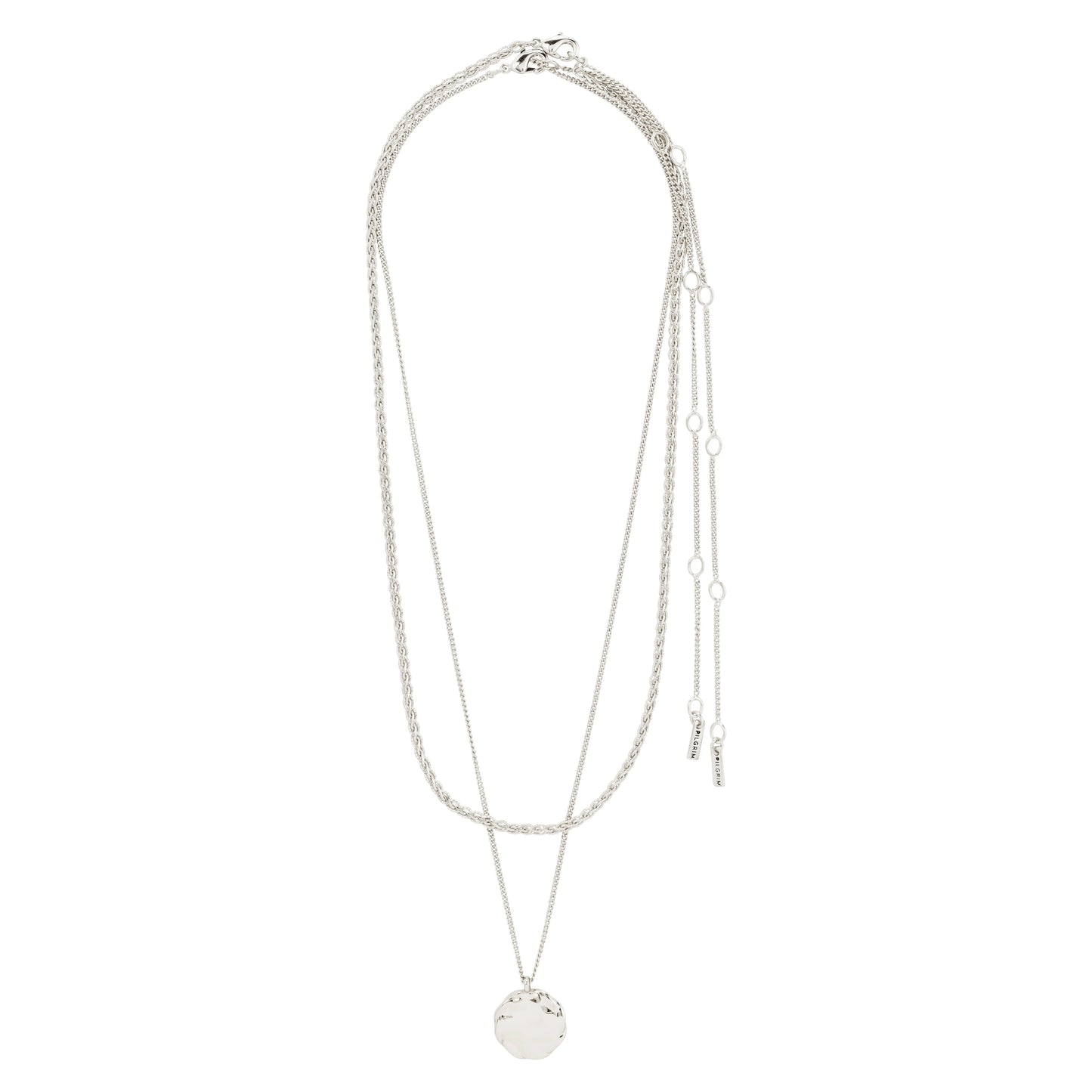 DECLAN Necklace 2-in-1 Set, Silver-Plated