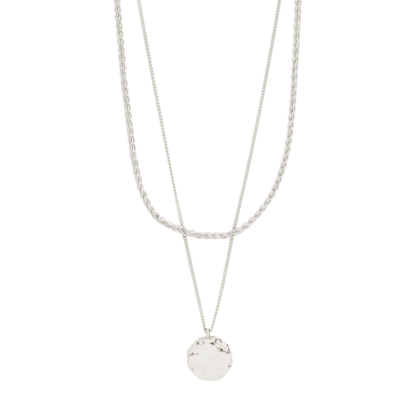 DECLAN Necklace 2-in-1 Set, Silver-Plated