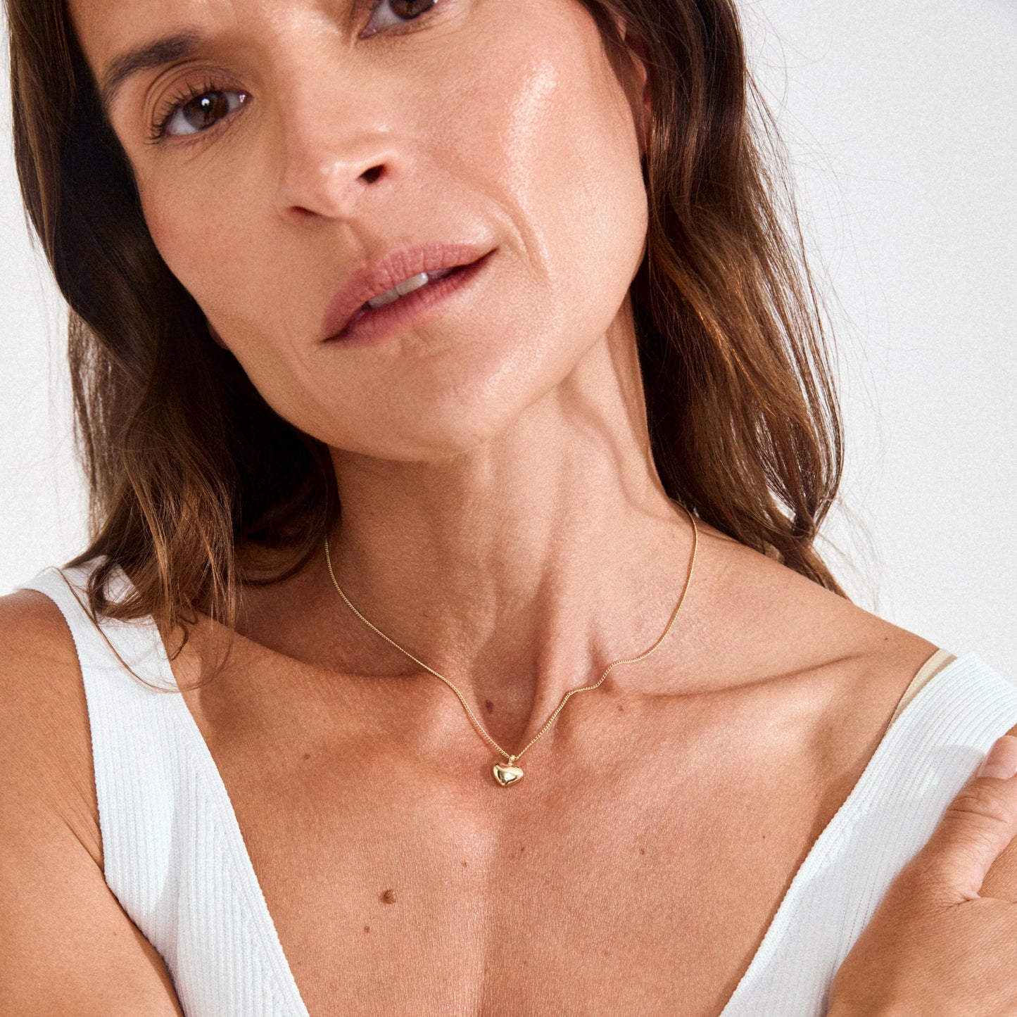 Heart Pendant Chain - Gold Plated