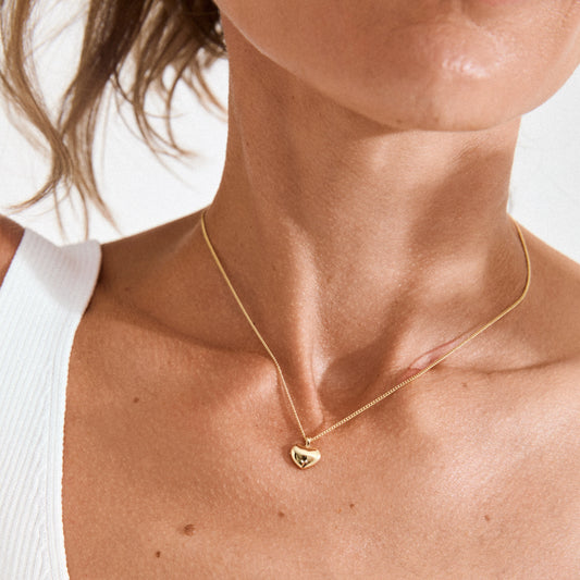Heart Pendant Chain - Gold Plated