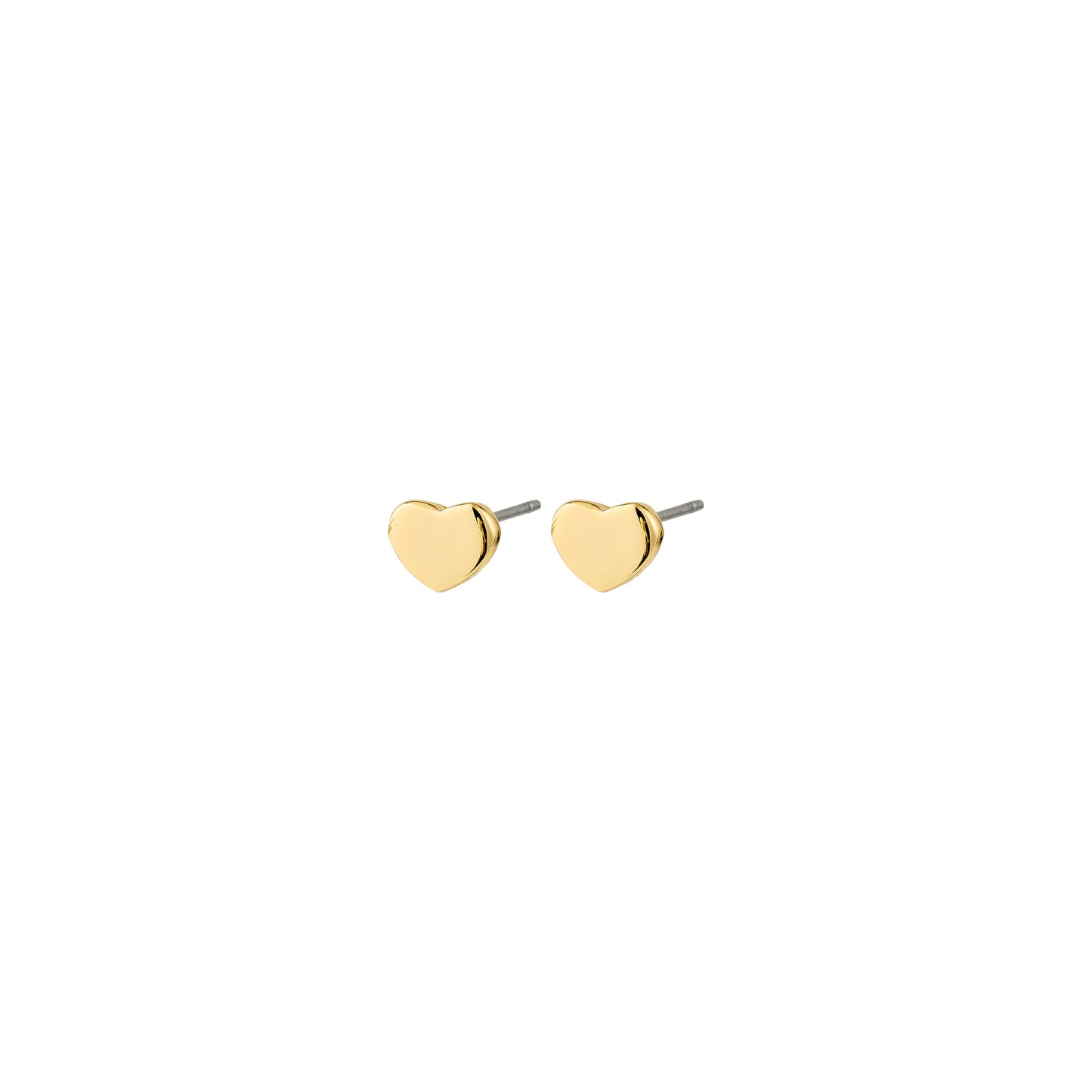 Heart Shaped Earrings - Gold And Silver Plated