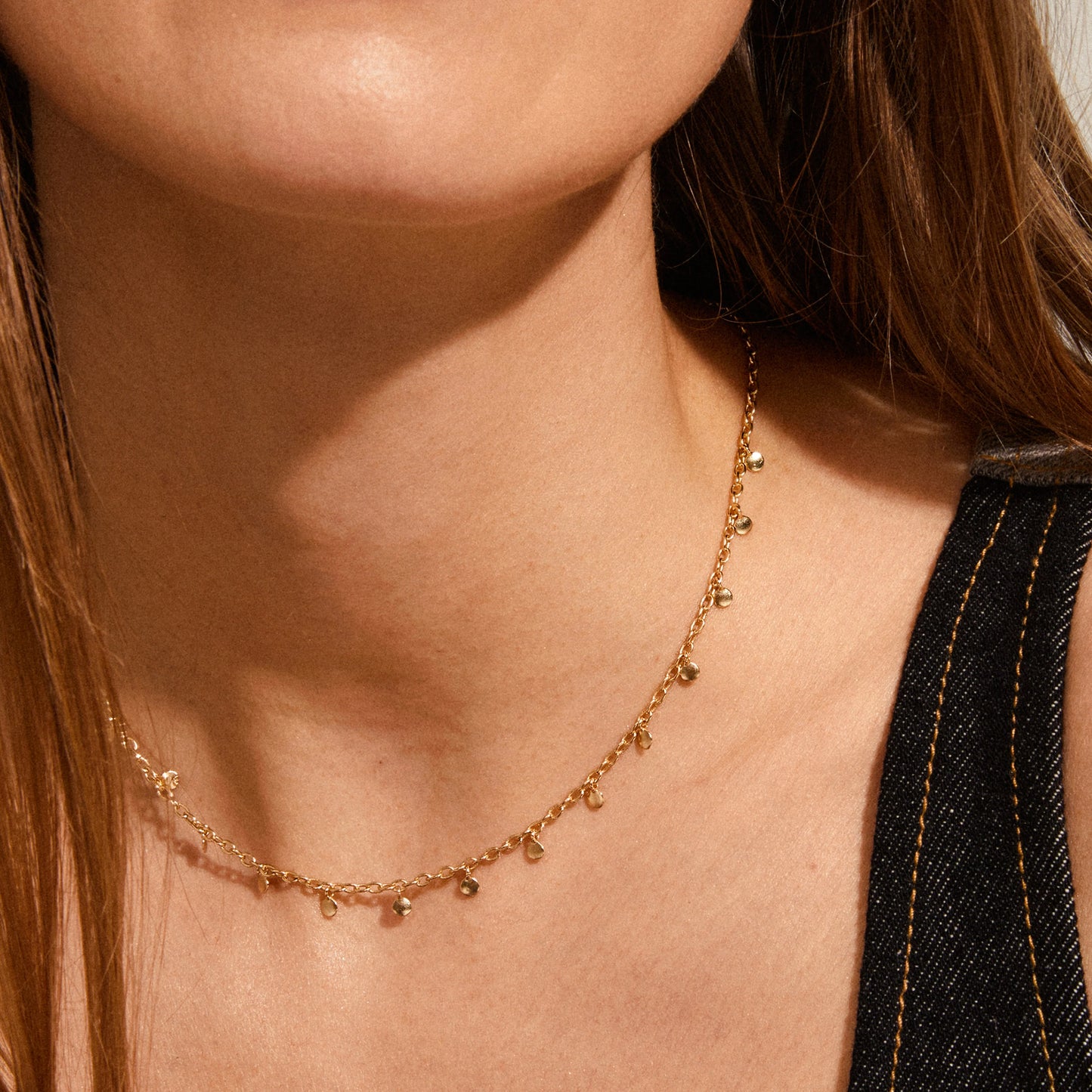 Boho Vibes Pendant With Light Catching Discs - Gold & Silver Plated