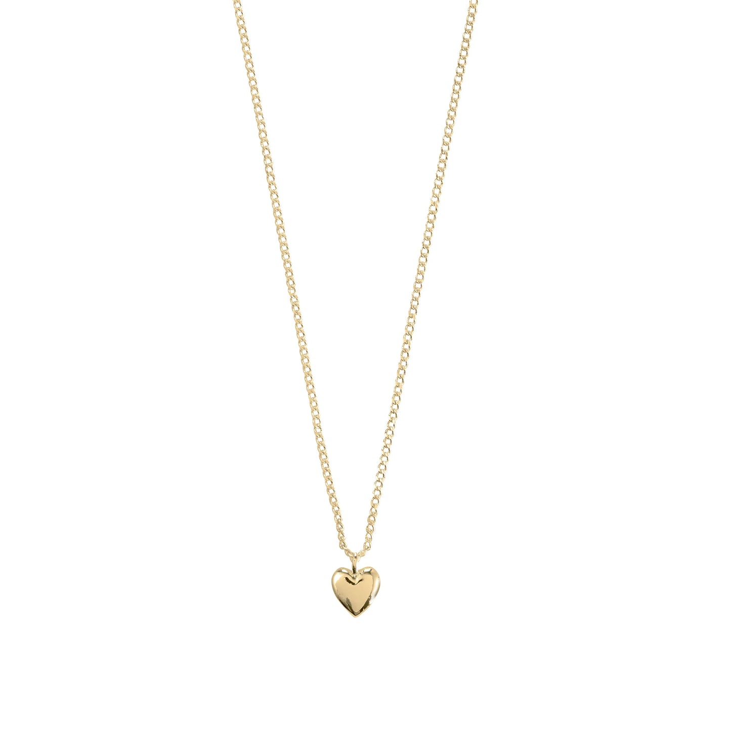 Petite Heart Pendant on a Fine Chain - Silver & Gold Plated