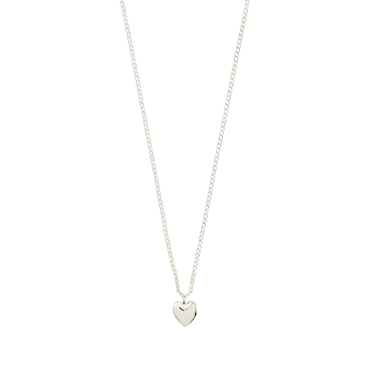 Petite Heart Pendant on a Fine Chain - Silver & Gold Plated