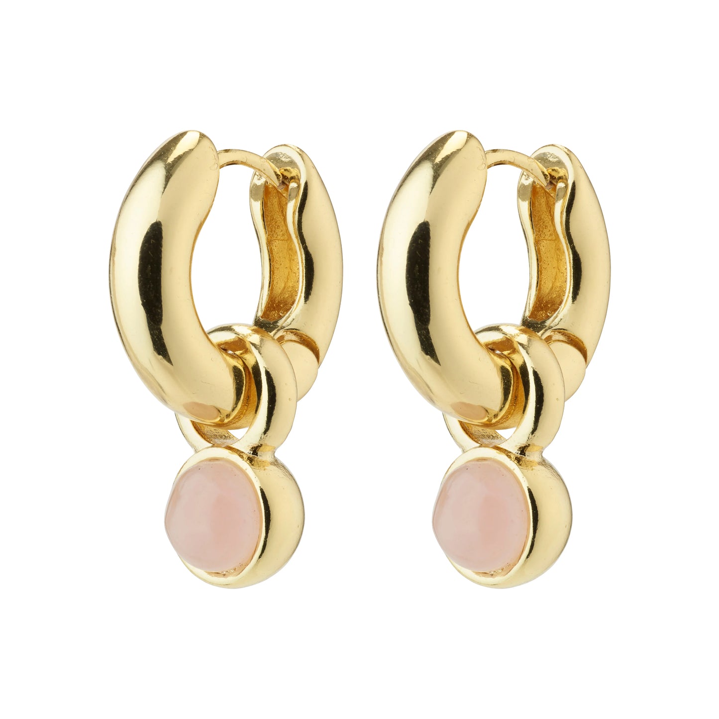 EVAH Rosa Hoop Earrings Gold-Plated