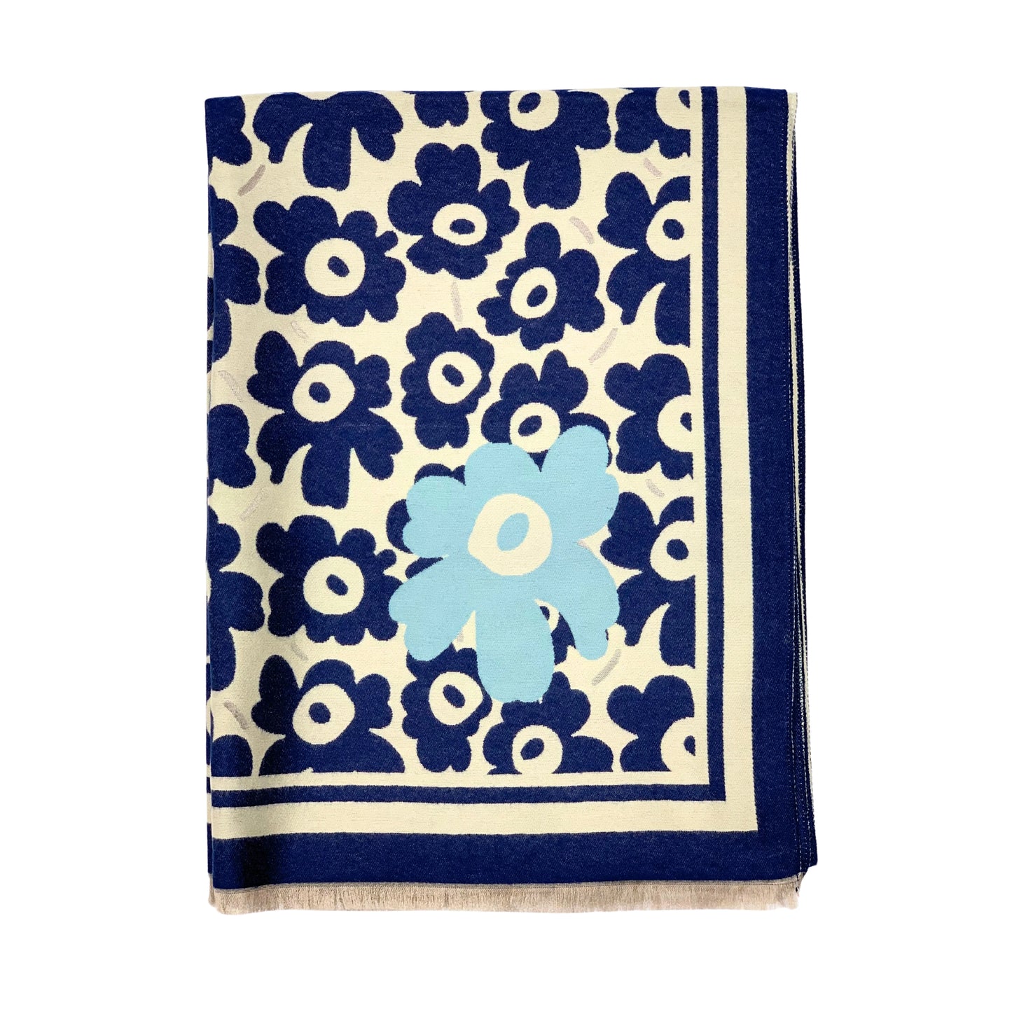 Flower Eye Print Cashmere Blend Scarf - Various Colours