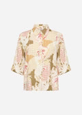Pink, Khaki & Cream Patterned Shirt