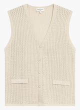 V Neck Summer Sleeveless Waistcoat - Oatmeal or Chocolate