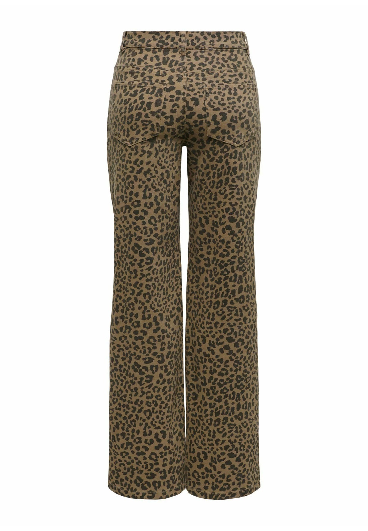 Animal Leopard Print Denim Jeans - Chocolate, Brown or Oatmeal