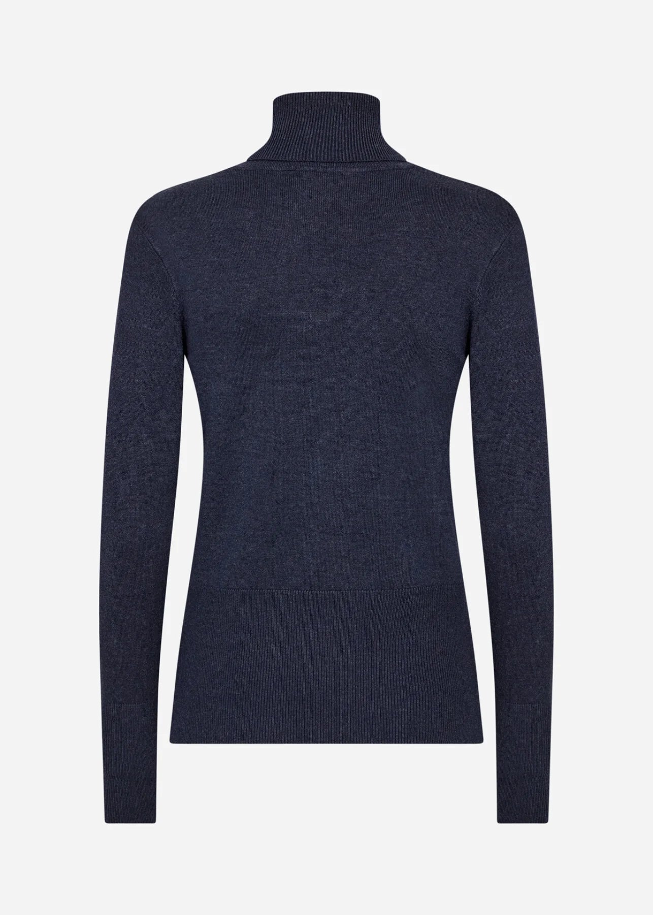Polo Neck Jumper - Navy