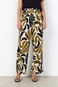 Wide Leg Trouser - Oatmeal, Olive Green & Black