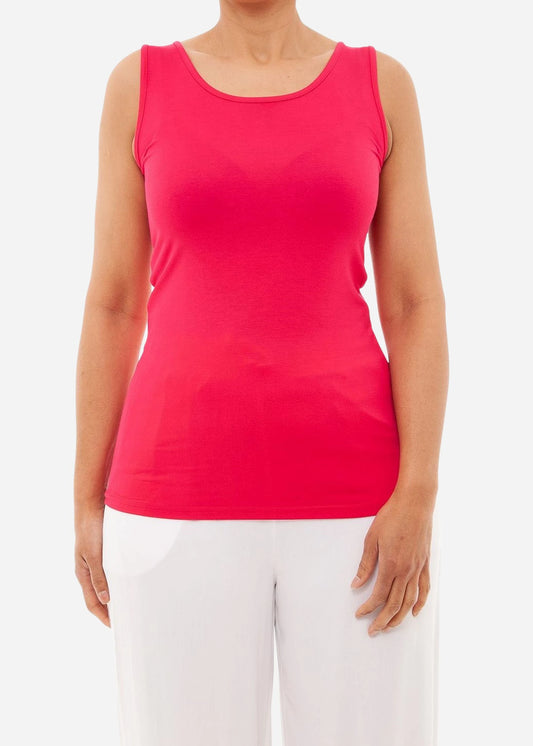 Bamboo Jersey Scoop Neck Vest - Various Colours