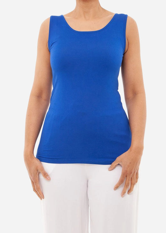 Bamboo Jersey Scoop Neck Vest - Various Colours