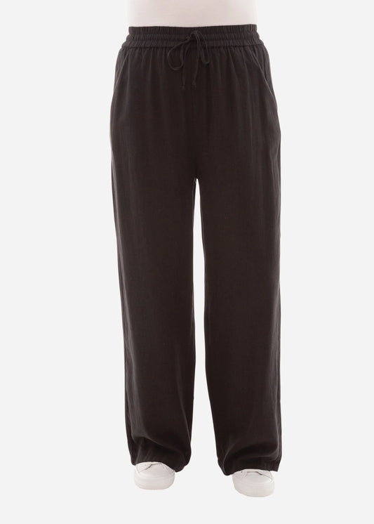Linen Viscose Elastic Waist Trouser - Various Colours